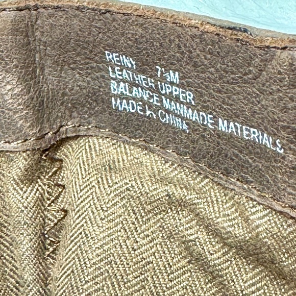 Nicole Reiny Dark Dune Leather Ankle Bootie with Block Heel Size 7.5 - Picture 7 of 12